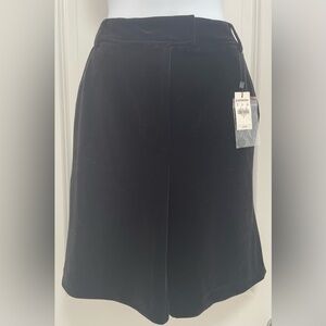 Express Black Velvet Women's Bermuda Shorts with Tag